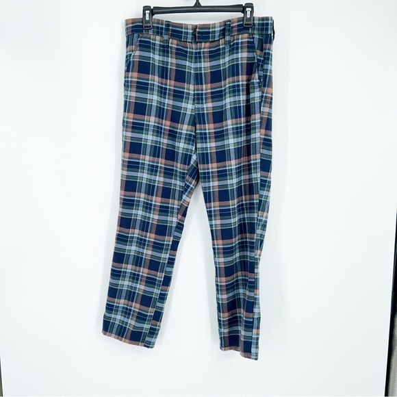American Eagle Plaid Super Hi-Rise Skinny Stretch Trouser Size 12 - Picture 1 of 6
